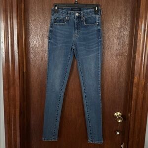 Aeropostale High Rise Jegging in Dark Blue